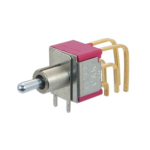 Mini toggle switch dpdt r/a on-on pcb 7211md9av2be