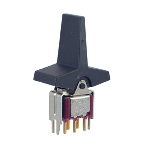 Rocker switch mini dpdt (paddle) on-on pcb 7213j5v3be