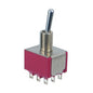 Mini toggle switch tpdt on-mom sol 7308syzq