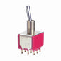 Mini toogle switch 3pdt (on)-off-(on) 7305syzqe