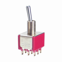 Mini toogle switch 3pdt (on)-off-(on) 7305syzqe