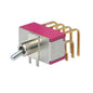Mini toogle switch 4pdt r/a pcb on-on 7401md9av2qe