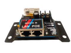 Passive Gigabit "Phantom" 4-pair Passive POE Injector. Fuse and overvoltage prot. 60V Max