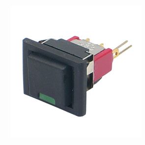Push button switch squ spdt w/led sol 8125j85ze-0226