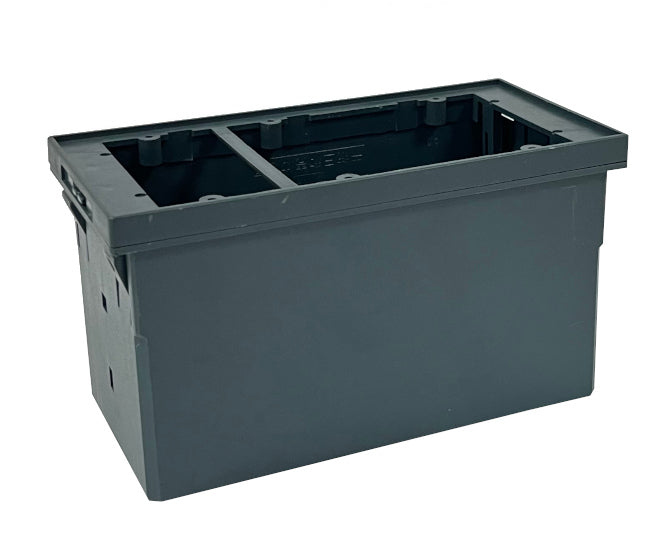 Abs enclosure molded grey 80x160x90 8160 black