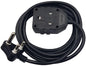 5M X 16A EXTENSION CORD BLACK