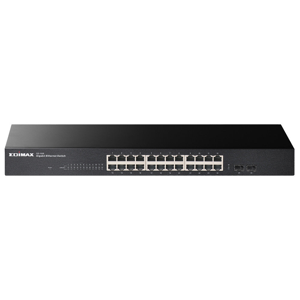 Edimax 24 Port, Unmanaged, Gigabit Switch with 2 SFP Ports