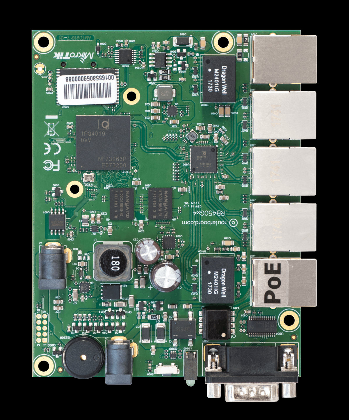 MikroTik RouterBOARD 450Gx4 with 5 GB LAN ports and 1 microSD slots *No Enclosure