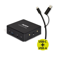 Port USB Type-C to 1 x RJ45|2 x USB3.1 Gen1|2 x HDMI|1 x Type-C|1 x USB3.1 Gen1 | Apple Charging 2.4A|1 x Aux Dock - Black