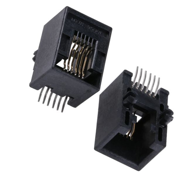 Modular socket rj12 smd r/a 6p/6c 6-contact 95501-6669