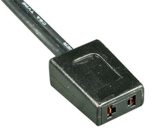 Ac fan lead / cable 2-wires 2m open ended black a2-20