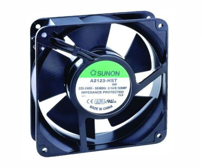 220v axial fan 120sqx38mm slv 112cfm term a2123-hst.gn