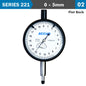 PRECISION DIAL INDICATOR FLAT BACK 5MM