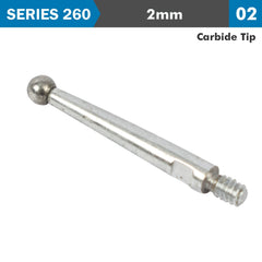 STYLI DIAL TEST INDICATOR CARBIDE TIP 2M