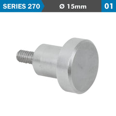 FLAT STEEL CONTACT POINT 15MM OD 10MM FOR IND