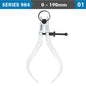 OUTSIDE SPRING CALIPER 200MM RANGE 0-190MM
