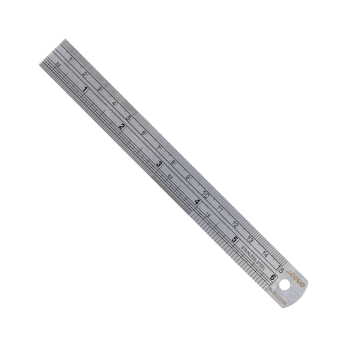 RULER 150MM S/STEEL 0.08MM ACC 0.5MM GRAD.