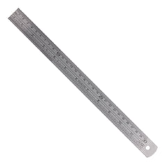 RULER 300MM S/STEEL 0.11MM ACC 0.5MM GRAD.