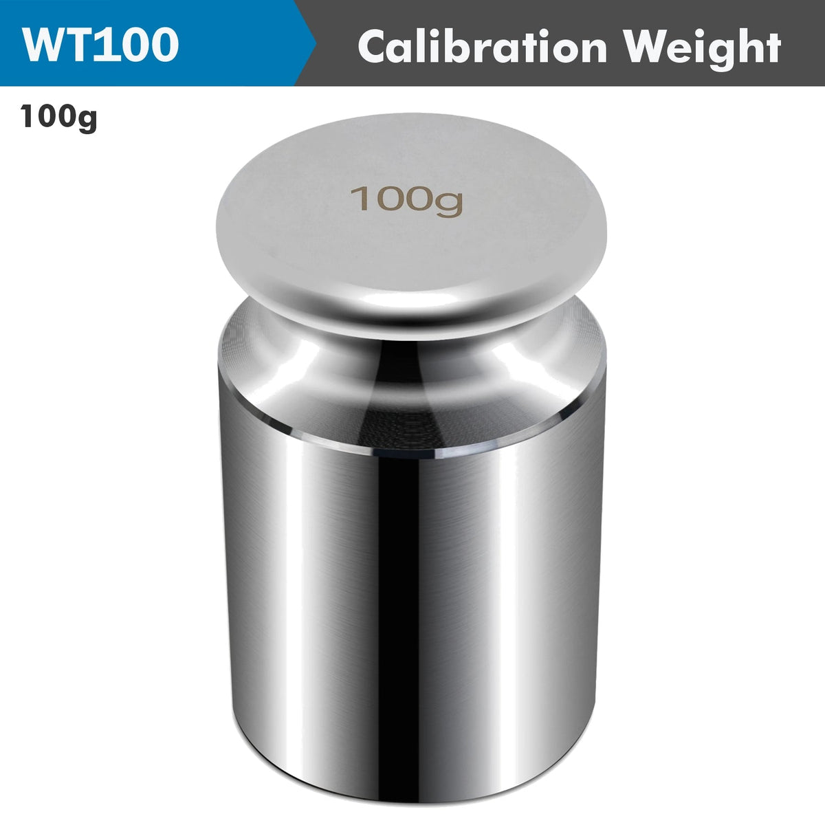 CYLINDRICAL CALIBRATION WEIGHT 100GRAM STAINLESS STEEL