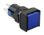 16mm mom push butt 1no&1nc squ 220vac blue a16-11sf-n-bl220v