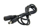 2.1mm adaptor lead dc plug to dc socket 3m long 240089