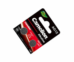 Alkaline button cell 1.5v 113mah 2/pack ag12-bp2  *dbk*