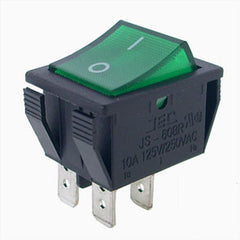 Rocker switch dpst 27x22 gr no-c b12912fx-gr-220v