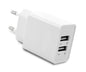 Dual usb charger / psu w/m i=220 o=2x5v 2.4a a92624ew