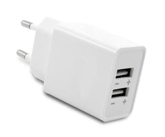 Dual usb charger / psu w/m i=220 o=2x5v 2.4a a92624ew