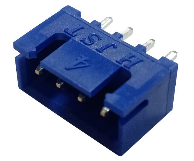 Header pcb shrouded 4w 2.5mm blue b4b-xh-a-e  (lf)(sn)