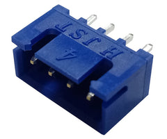 Header pcb shrouded 4w 2.5mm blue b4b-xh-a-e  (lf)(sn)