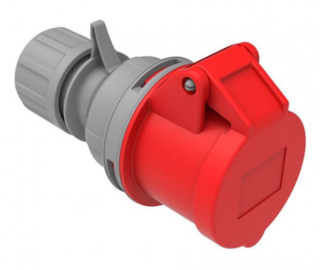 59mm plug connector 63a ip44 3p+e 380v ips-ce-2342