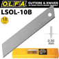 OLFA BLADES 18MM NON SEGMENTED SOLID 10PK