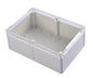 Plastic enclosure with clear lid 204x143x75mm bwp10508-a2