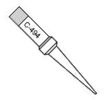 Tip for solderin iron solid 41x0.4 c-494-7