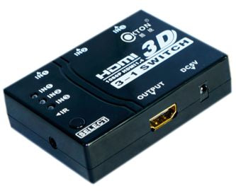 Hdmi switcher 1080p 3d/4k hd 3-1 c-sw3-1p