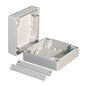 Ip66 white plastic 2-pcs encl. 120x120x60mm c20-12-121