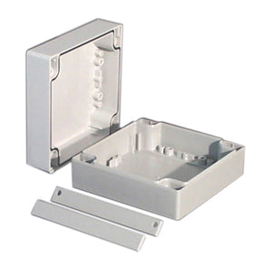 Ip66 white plastic 2-pcs encl. 120x120x60mm c20-12-121