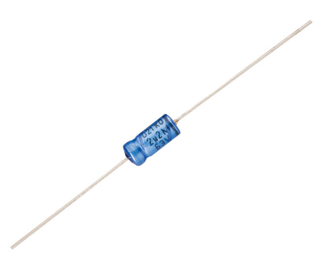 Electrolytic capacitor axial 22uf 63v 13x6mm sa 22uf 63v
