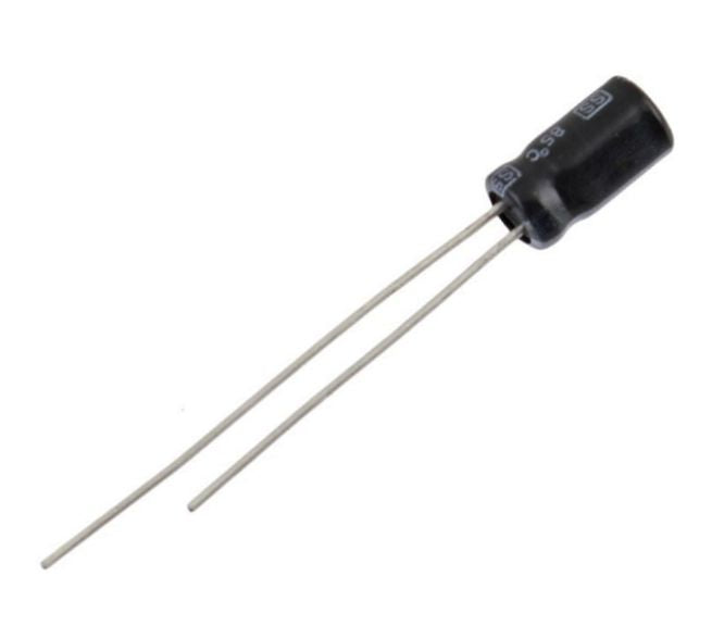 Electrolytic capacitor radial 0.1uf 50v ht 4x7 p=1.5 emror1m50b 4x7