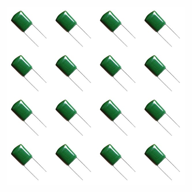 Polyester film capacitor 33nf 100v p=5mm 500/bag pei0.033uf-100-j-p5