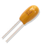 Tantalum capacitor bead 33uf 25v p=5.0 cap33uf25v