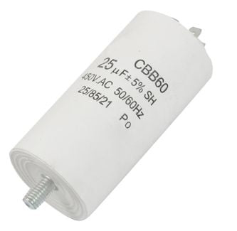 Motor running capacitor 12uf 450vac stud+4t 40x70 cbb60-e-12uf-450vac