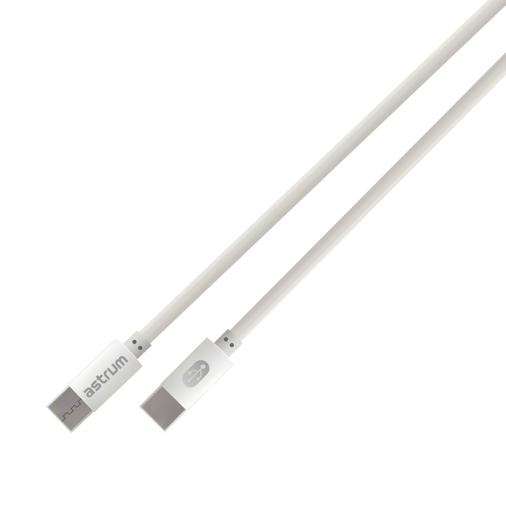 Verve CC60 60W PD USB-C to USB-C Charge & Sync Cable - White