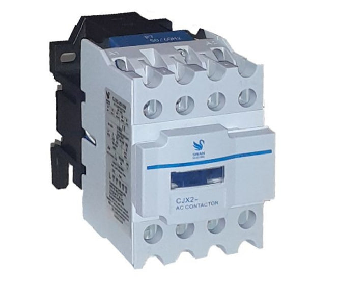 Ac contactor 18a 230vac coil 3pole n.o. & 1nc aux cjx2-1801w-230vac