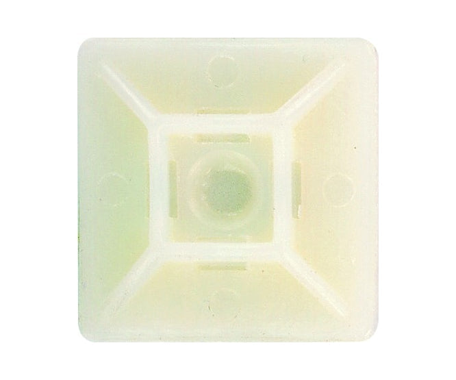 Adhesive cable tie mount 19x19mm white cm-19 *dbk*