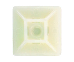 Adhesive cable tie mount 19x19mm white cm-19 *dbk*