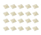 Adhesive cable tie mount 19x19mm white - 500p/b cm-19