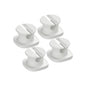 CO060 Mini Cable Organizer Clips – 4 Piece Set for Cable Management-White