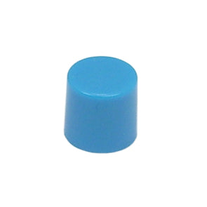 Cap for 7.87mm push butt switch shaft blue sh-cf-023-7-h